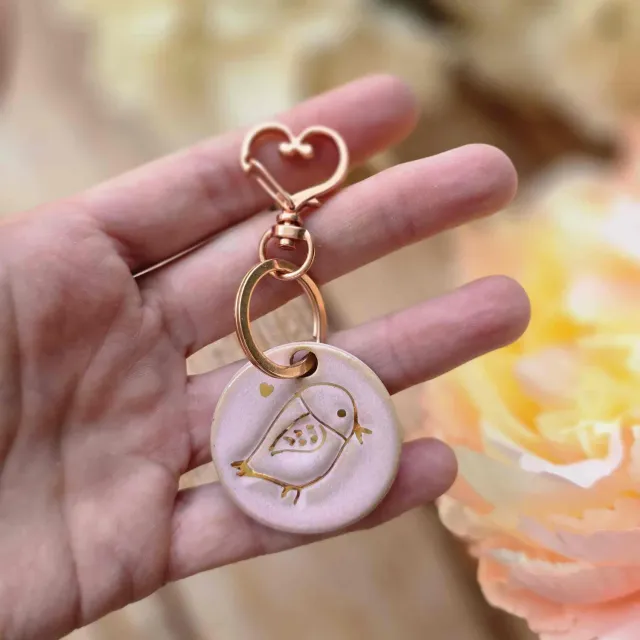 Naturayl Petit Oiseau nøglering til medaljon klassisk