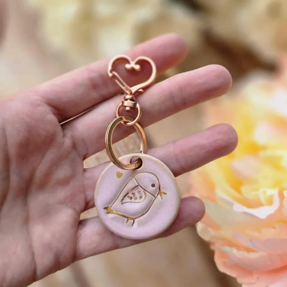 Naturayl Petit Oiseau nøglering til medaljon klassisk