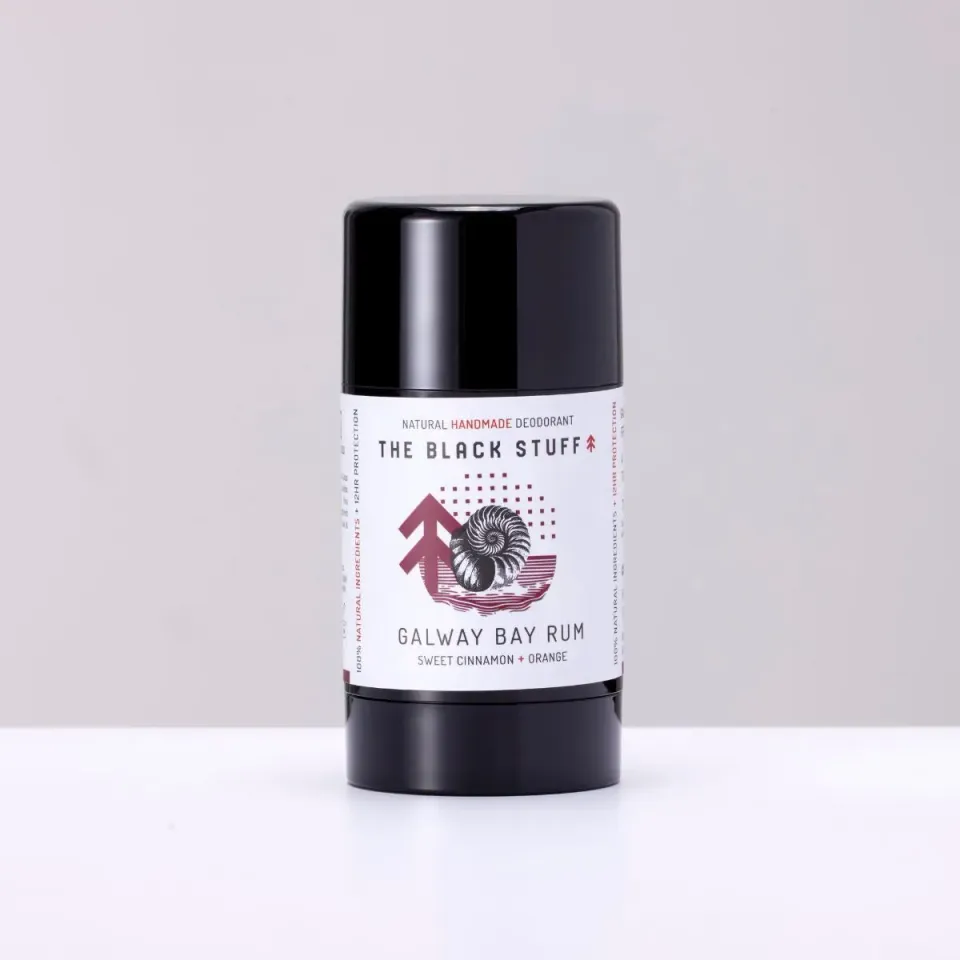 The Black Stuff Galway Bay Rum deodorant 9 olier kanel