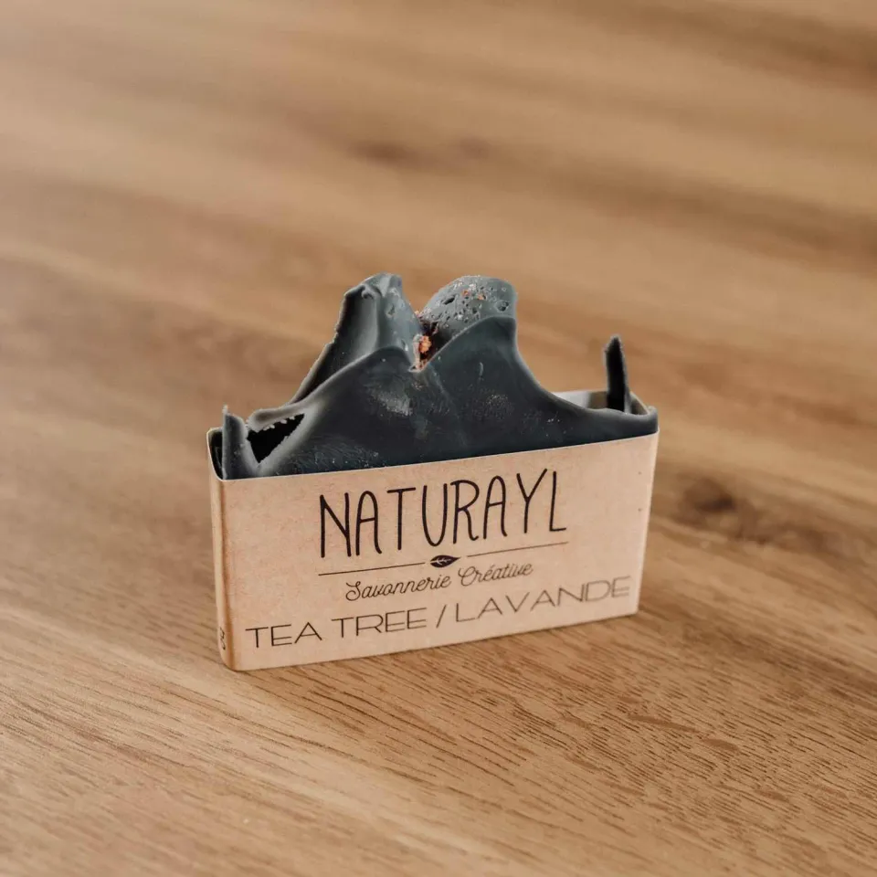 Naturayl Tea Tree Lavendel fast sæbe fedtet uren hud