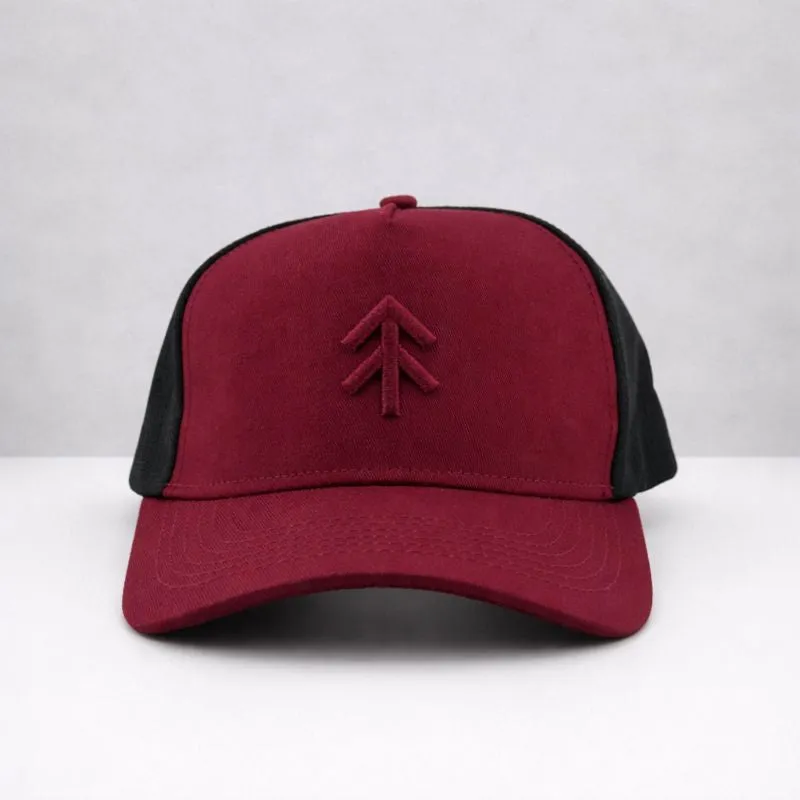 The Black Stuff Trucker kasket maroon mesh