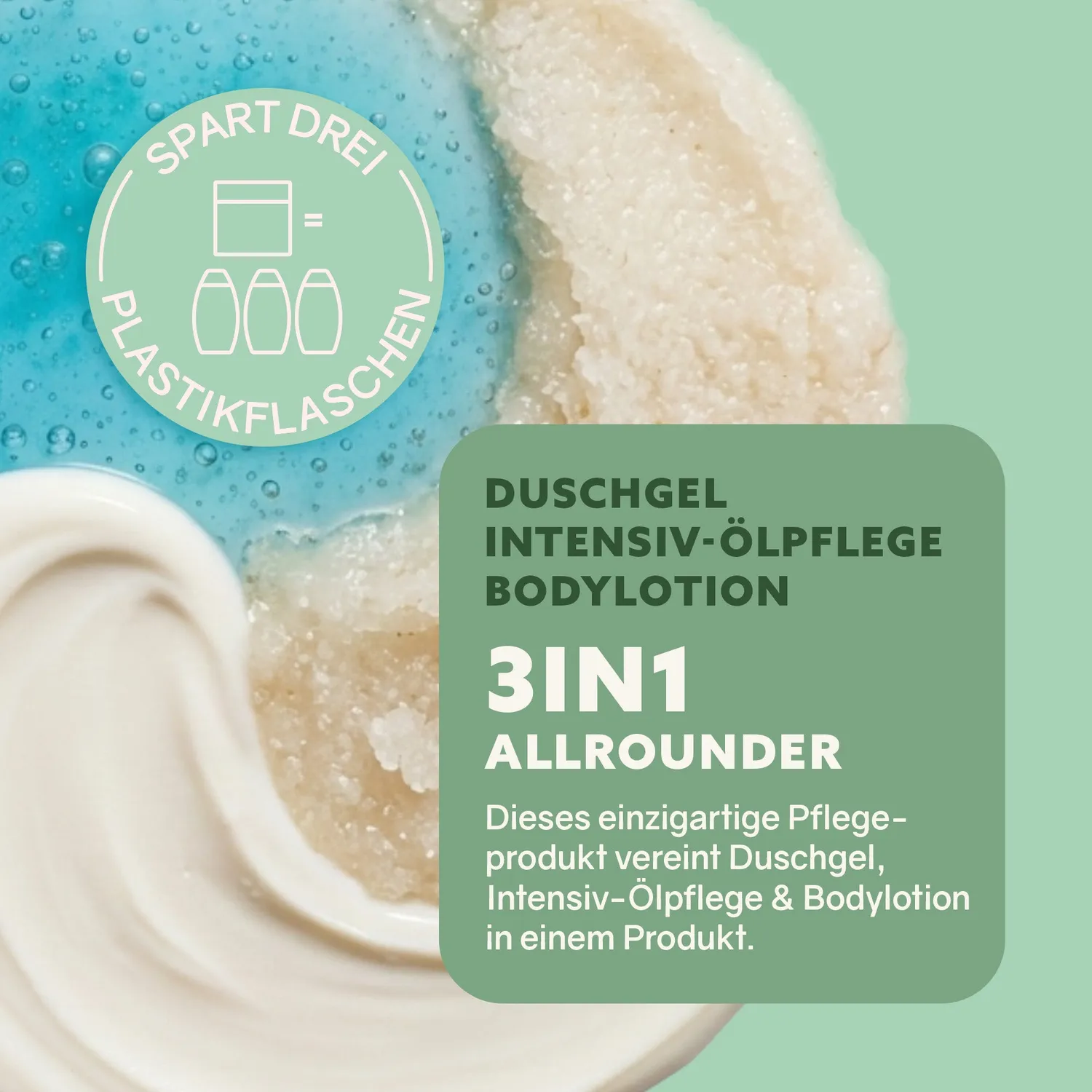 puremetics 3in1 Intensiv Dusch-Fluff Pflegequartett sæt