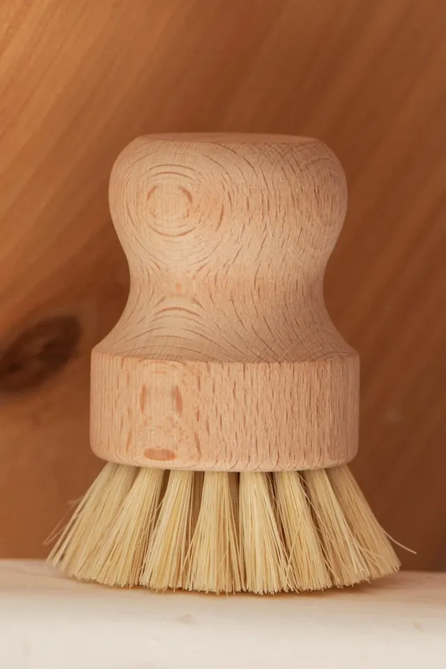 No Tox Life CASA AGAVE Dish Brush White Teakwood opvaskebørste