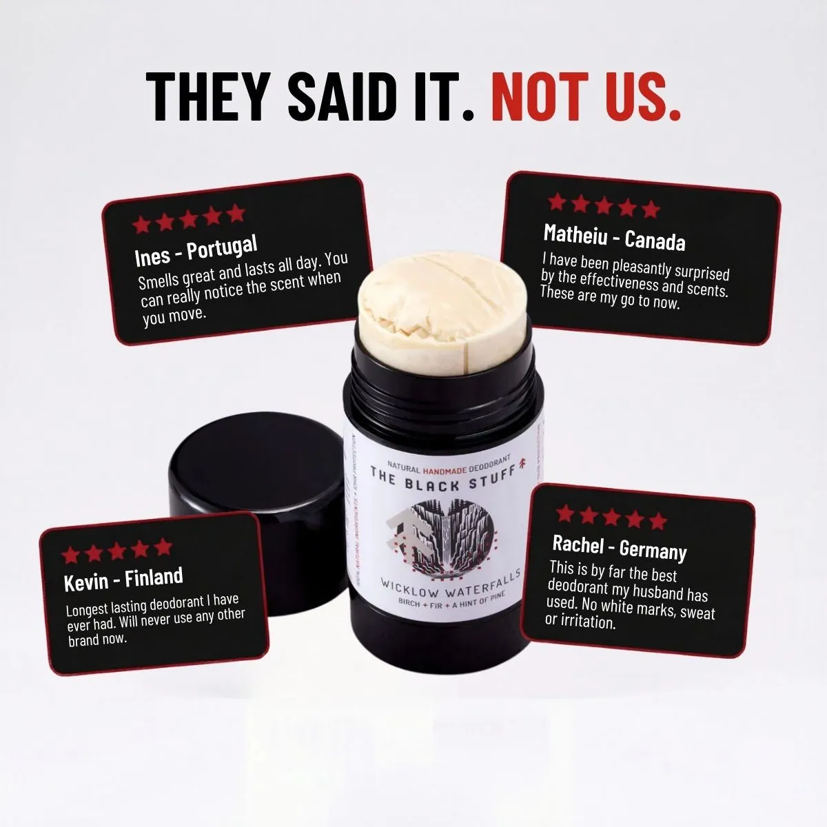 The Black Stuff Wicklow Waterfalls fast deodorant træduft
