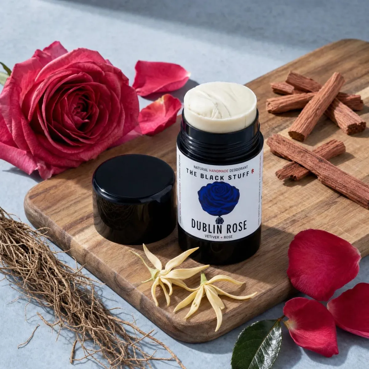 The Black Stuff Dublin Rose deodorant