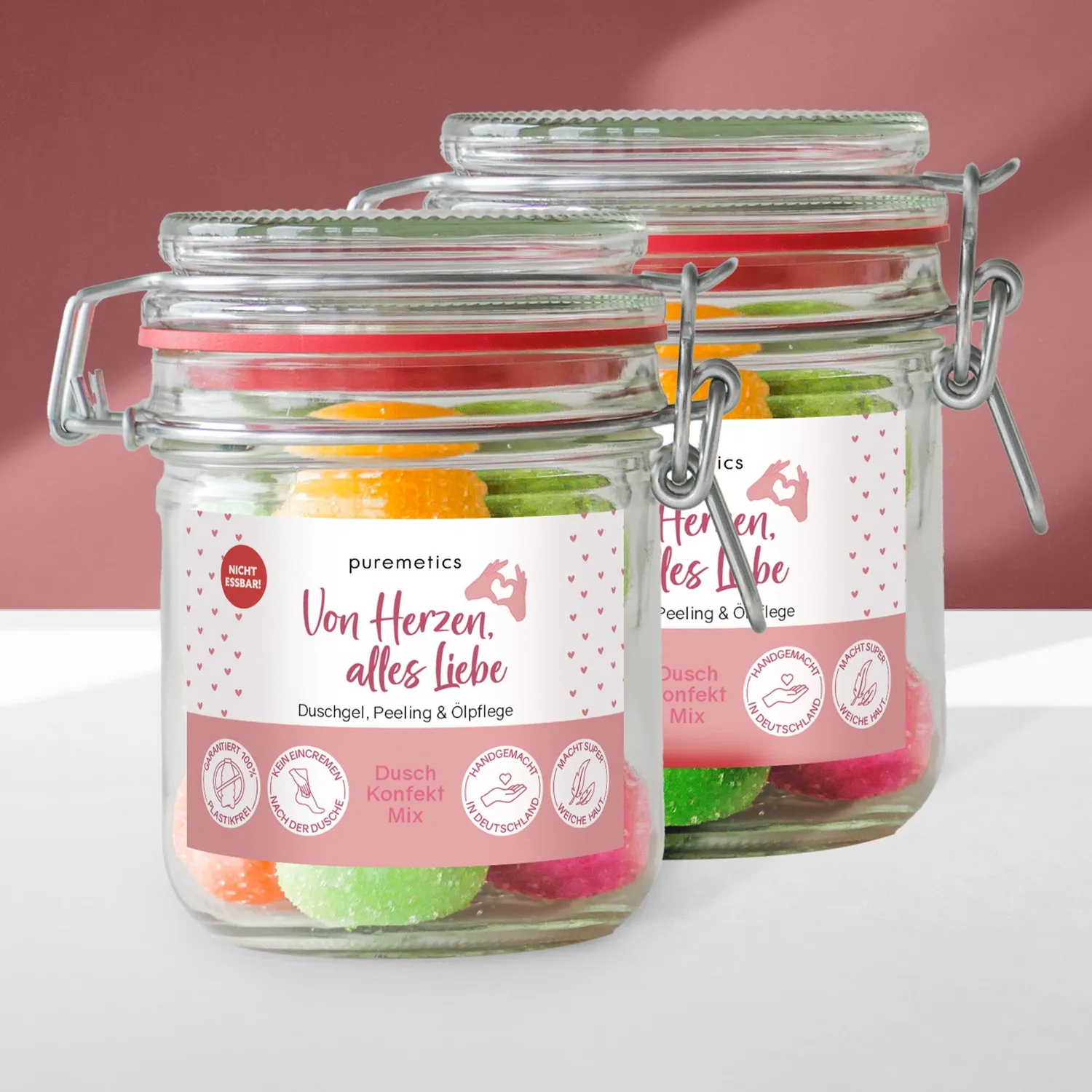 puremetics 3in1 Von Herzen alles Liebe brusekonfekt 10 stk