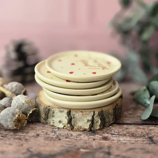 Naturayl Go Girl Club skål med tekst guld håndlavet