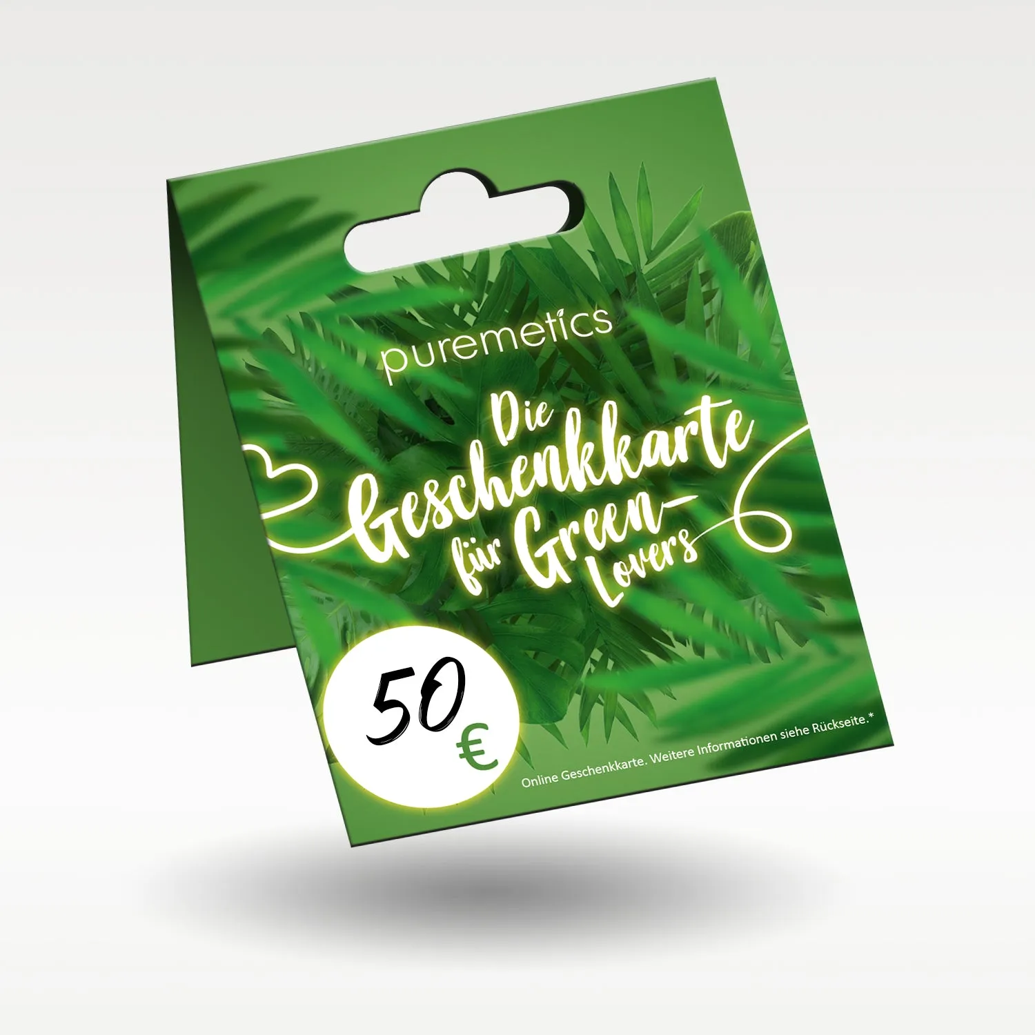 puremetics Geschenkkarte gavekort fysisk post