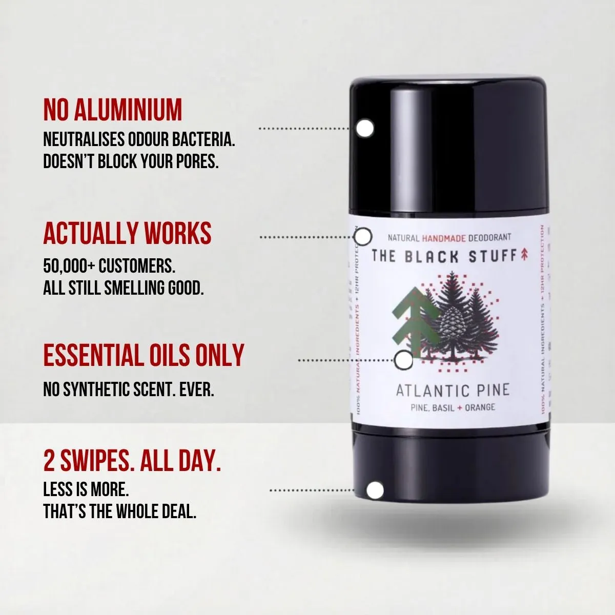 The Black Stuff Atlantic Pine deodorant fyrretræ