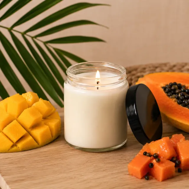 Naturayl Mangue Papaye duftlys sojavoks frugtig duft