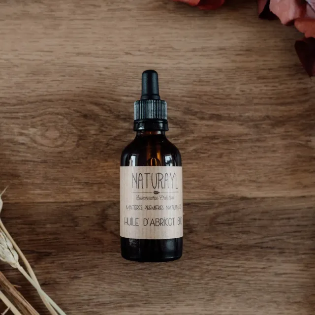 Naturayl Abrikos Vegetabilsk Olie 50 ml med pipette til tør hud