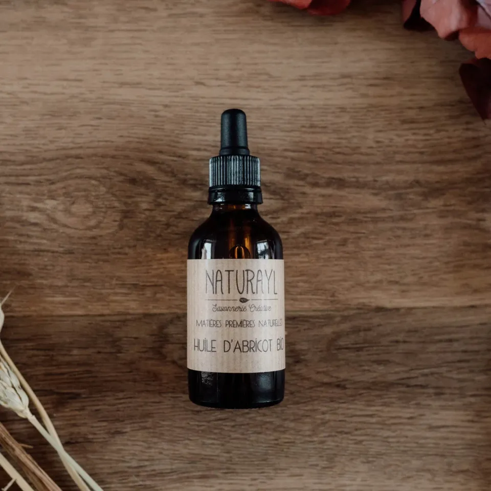 Naturayl Abrikos Vegetabilsk Olie 50 ml med pipette til tør hud