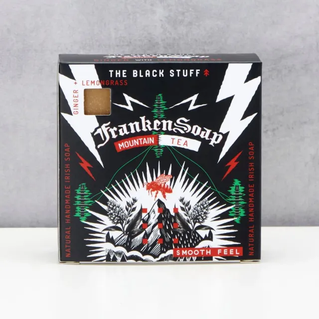 The Black Stuff Frankensoap fast sæbe Mountain Tea 130 g