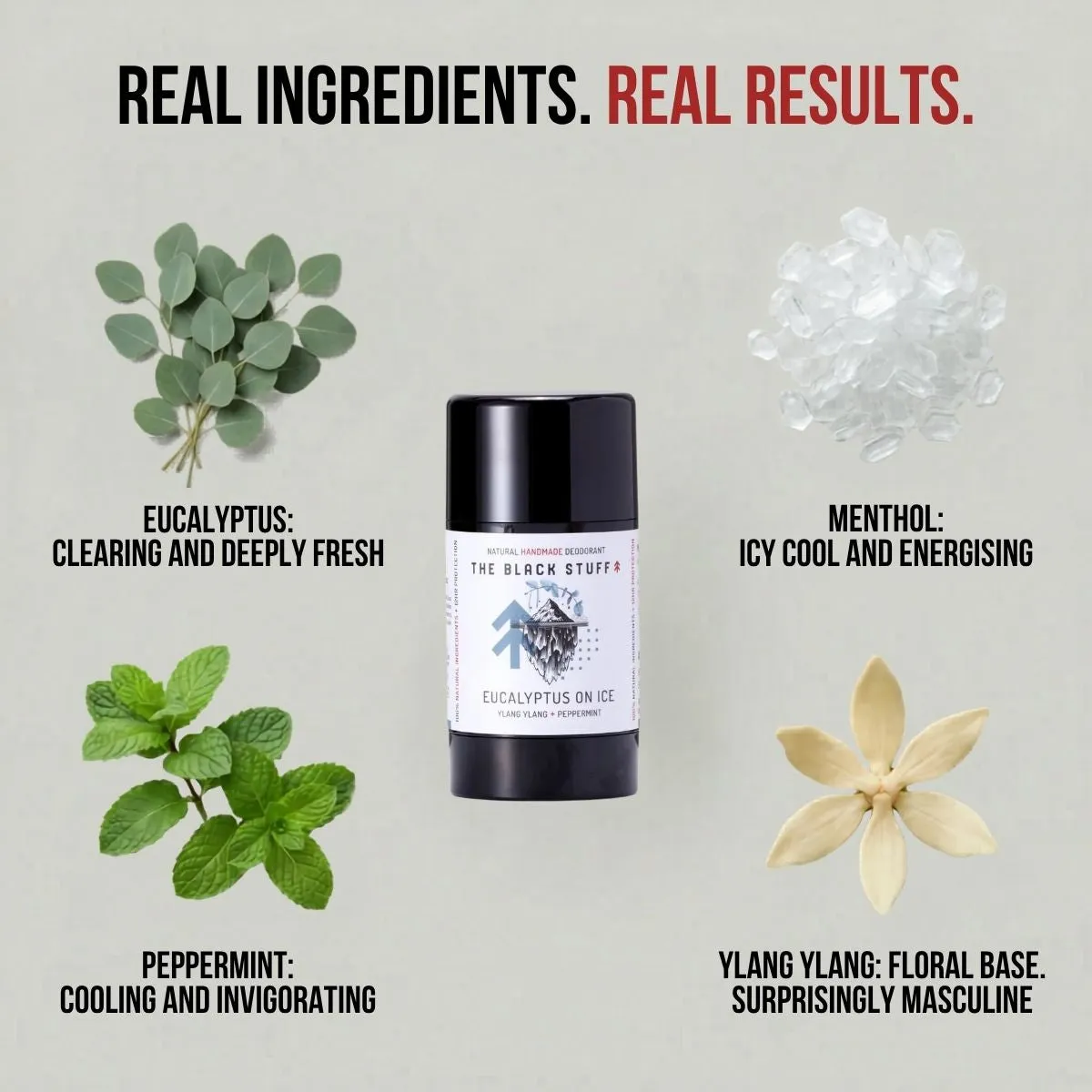 The Black Stuff Eucalyptus on Ice deodorant med mentol