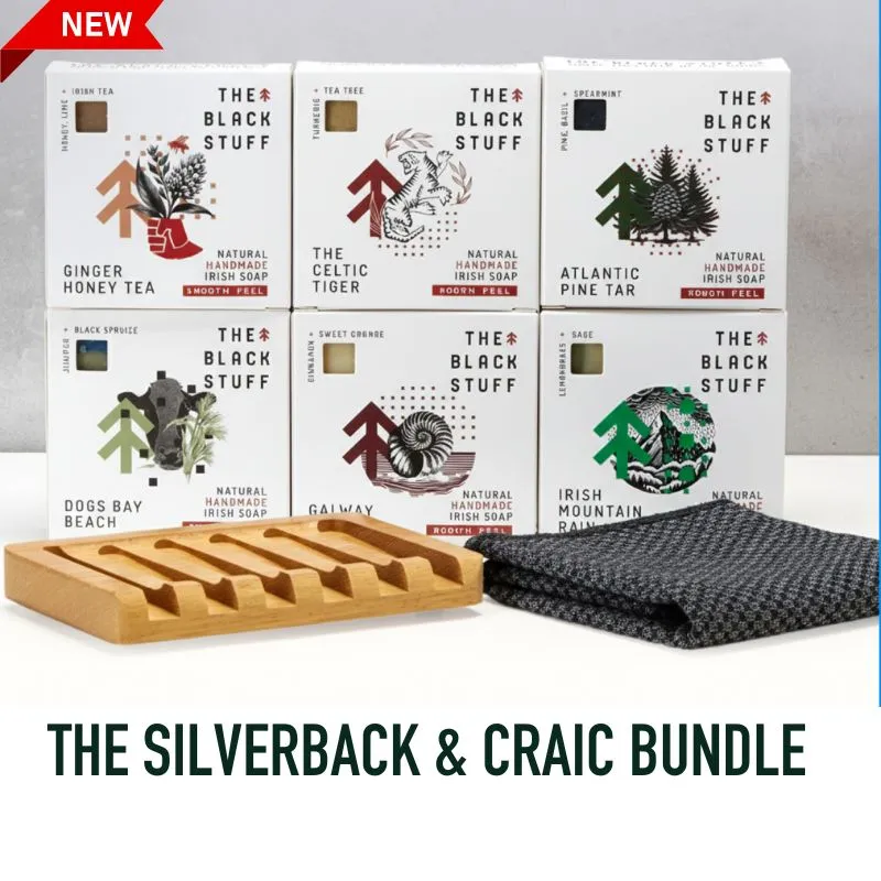 The Black Stuff Silverback Craic sæbesæt 6-pak