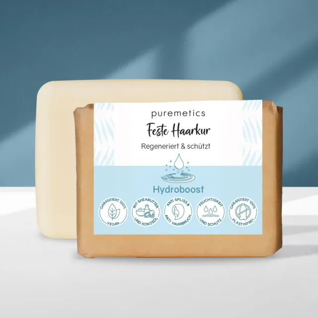 puremetics Hydroboost hårkur fast citrus tørt hår
