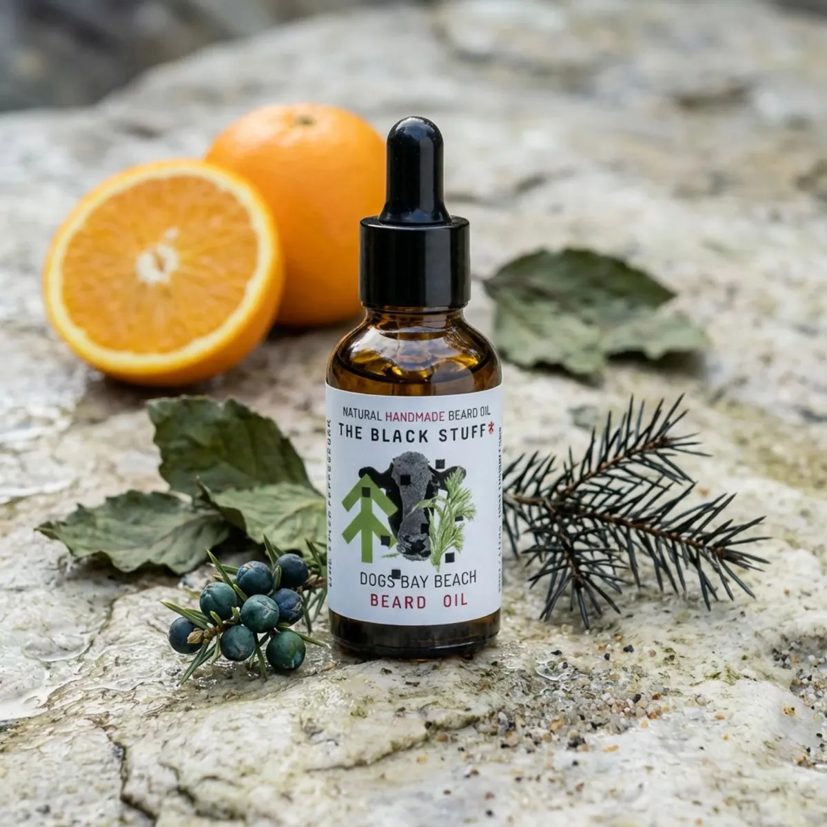 The Black Stuff Dog's Bay Beach skægolie naturlig 30ml