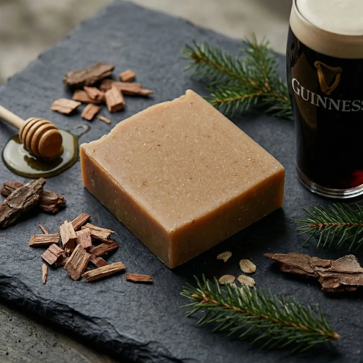 The Black Stuff Black Stout sæbe eksfolierende havregryn