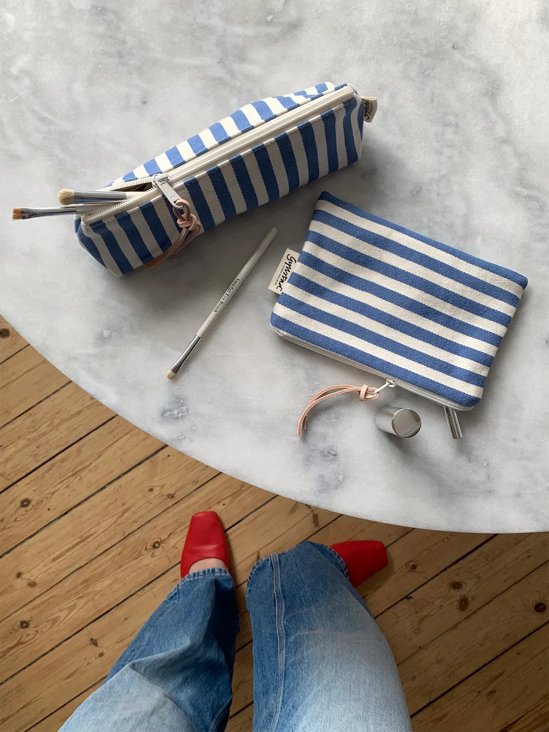 Ærø Soap Bea Stripe S makeup pung stribet