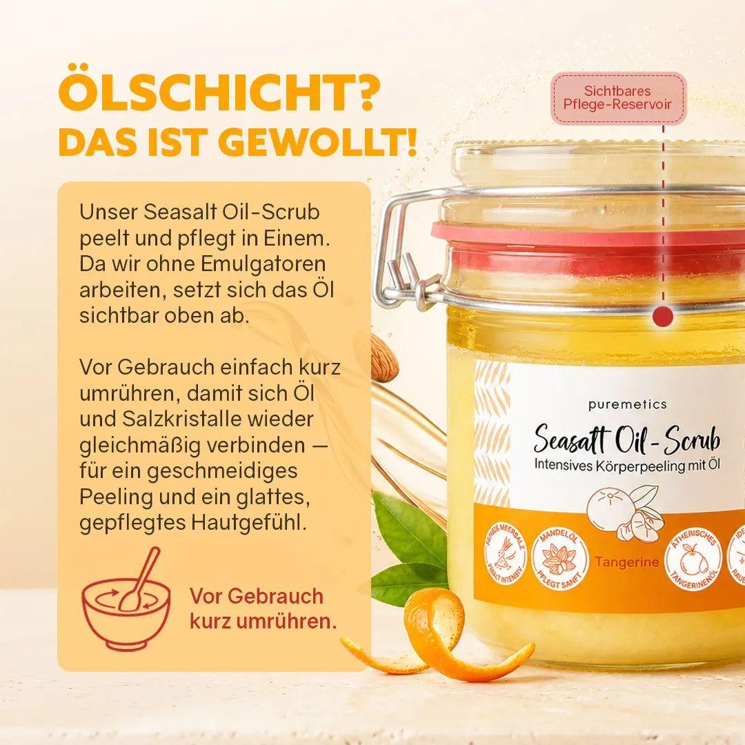 puremetics Seasalt Oil-Scrub Tangerine bodyscrub 1 glas