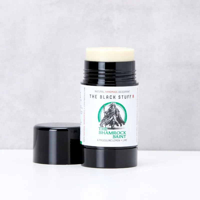 The Black Stuff Shamrock Saint deodorant naturlig lemon lime
