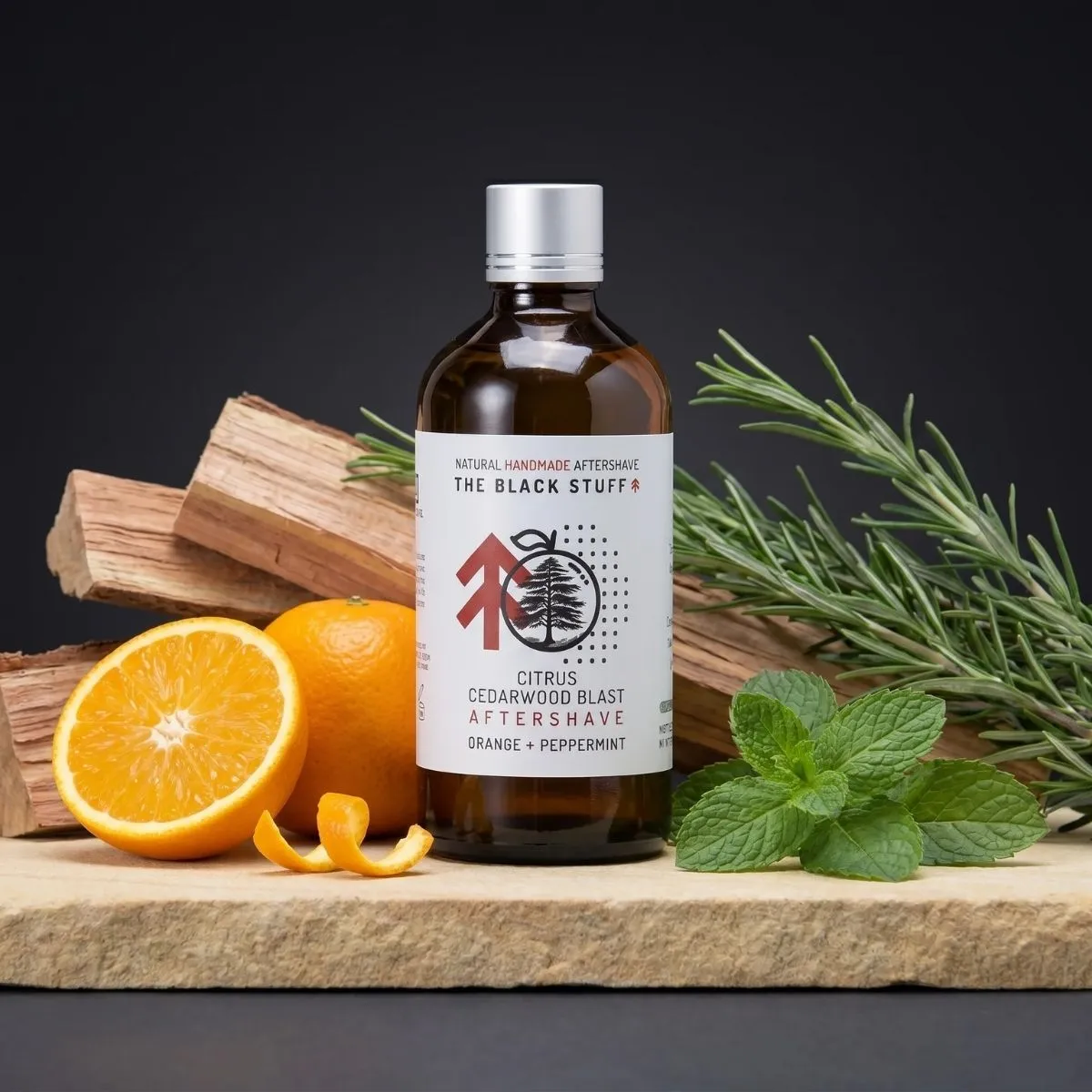 The Black Stuff Citrus Cedarwood Blast aftershave 100 ml