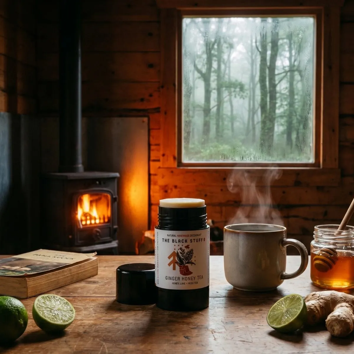 The Black Stuff Ginger Honey Tea deodorant naturlig ingefær