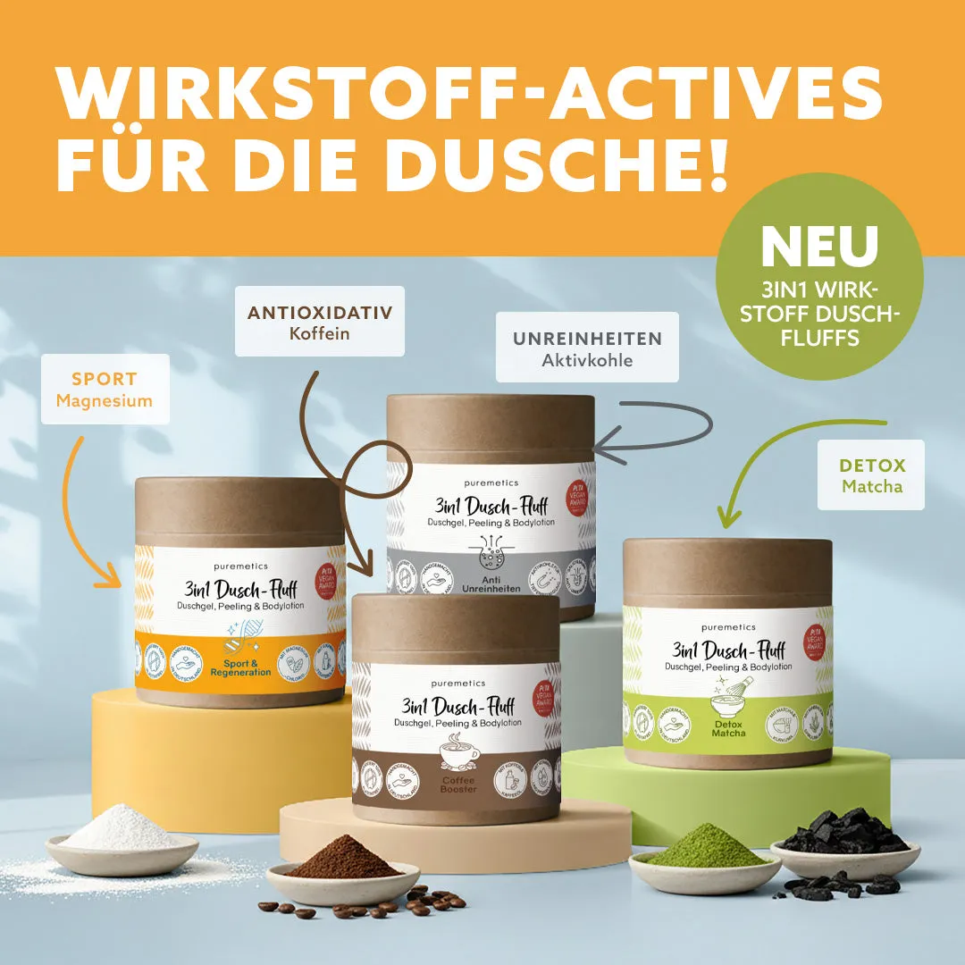 puremetics Wirkstoff-Actives 3in1 brusefluff 4x250 g