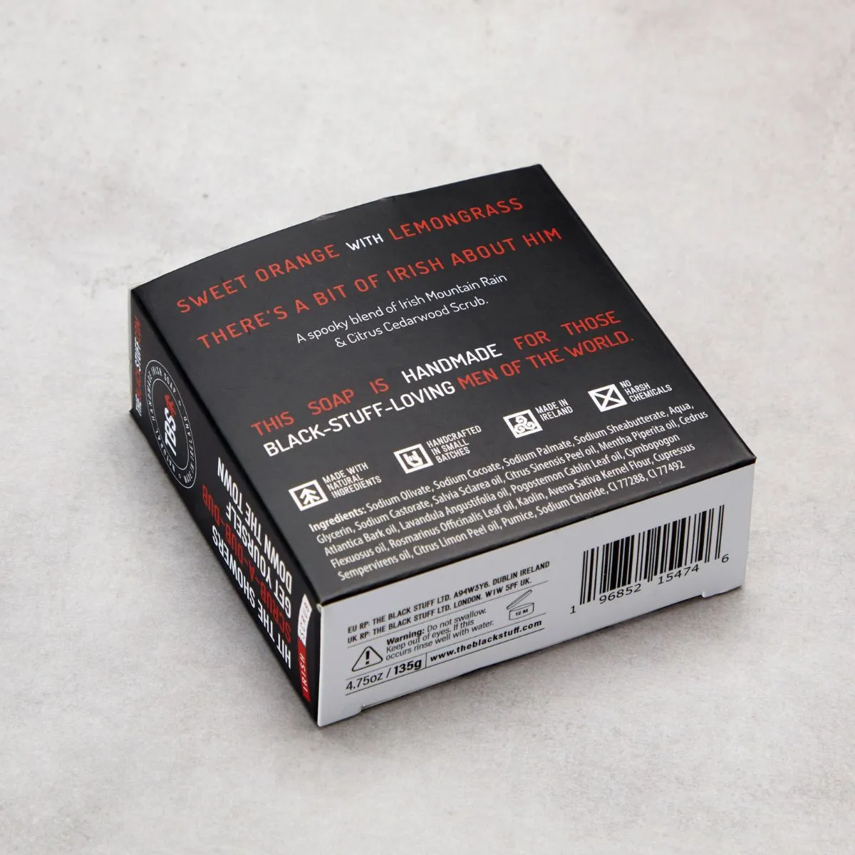 The Black Stuff Frankensoap Irish Scrub skrubbesæbe citrus