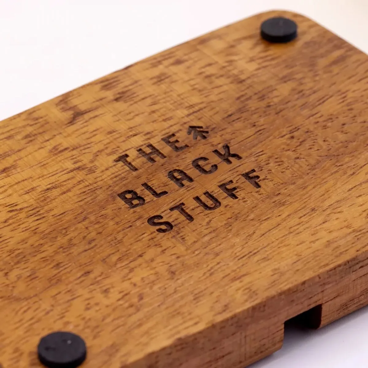 The Black Stuff Soap Saver sæbeskål teaktræ