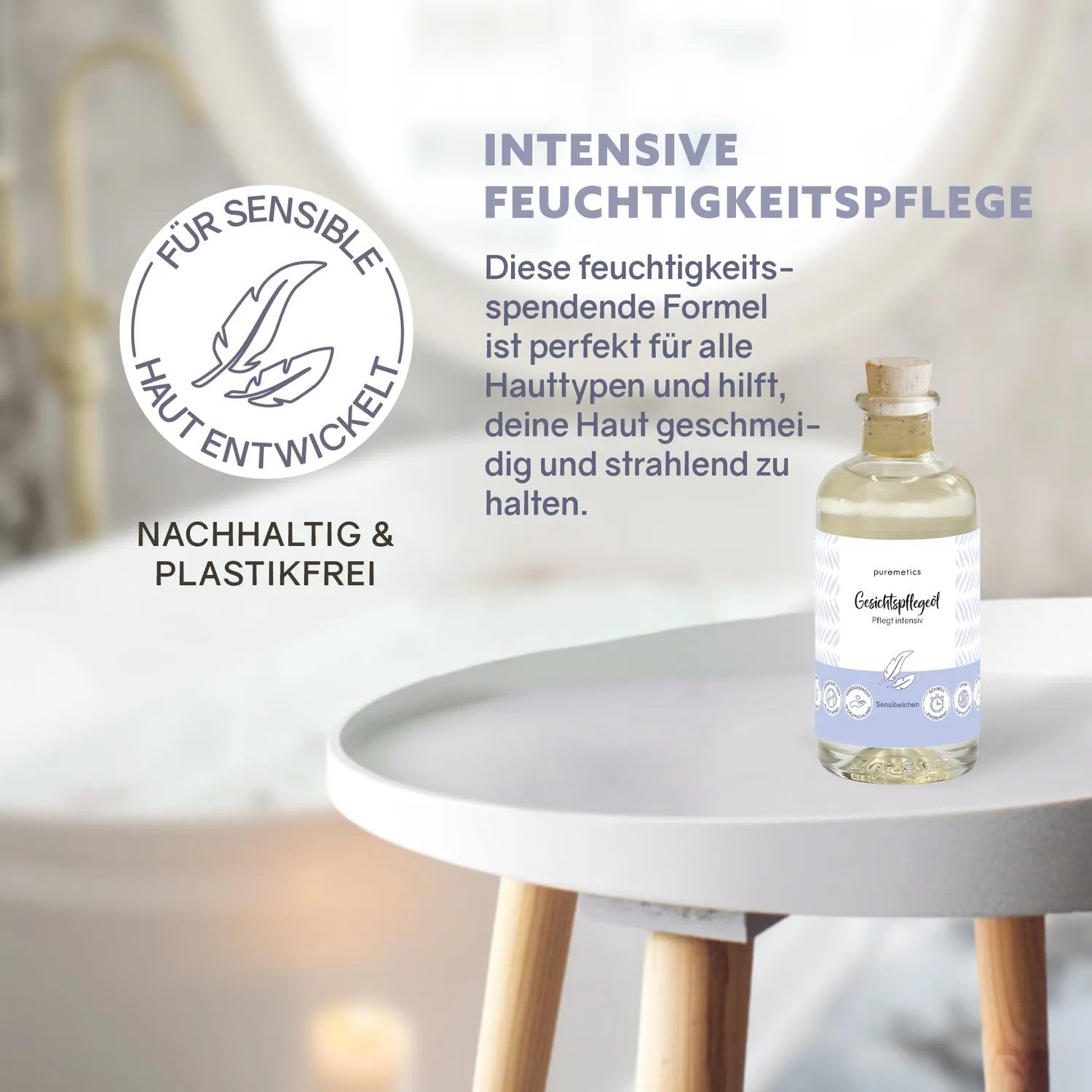 puremetics Sensibelchen ansigtsolie uden duft