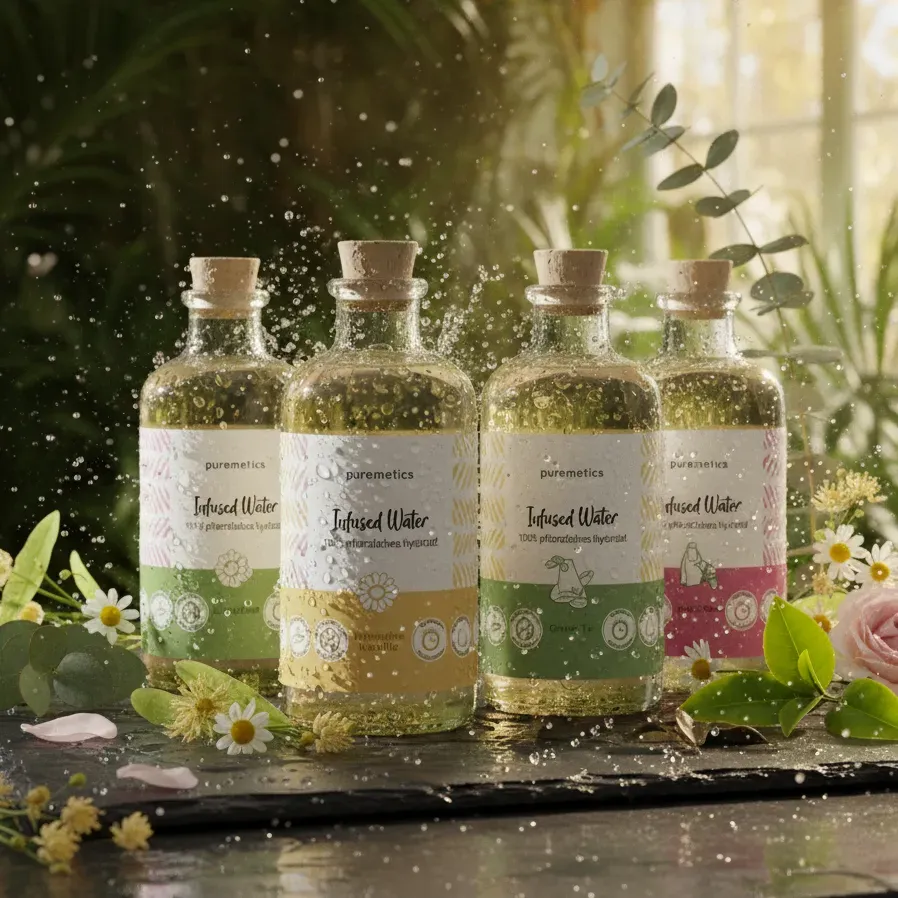 puremetics Infused Water plantemist lindenblüte alkohol fri