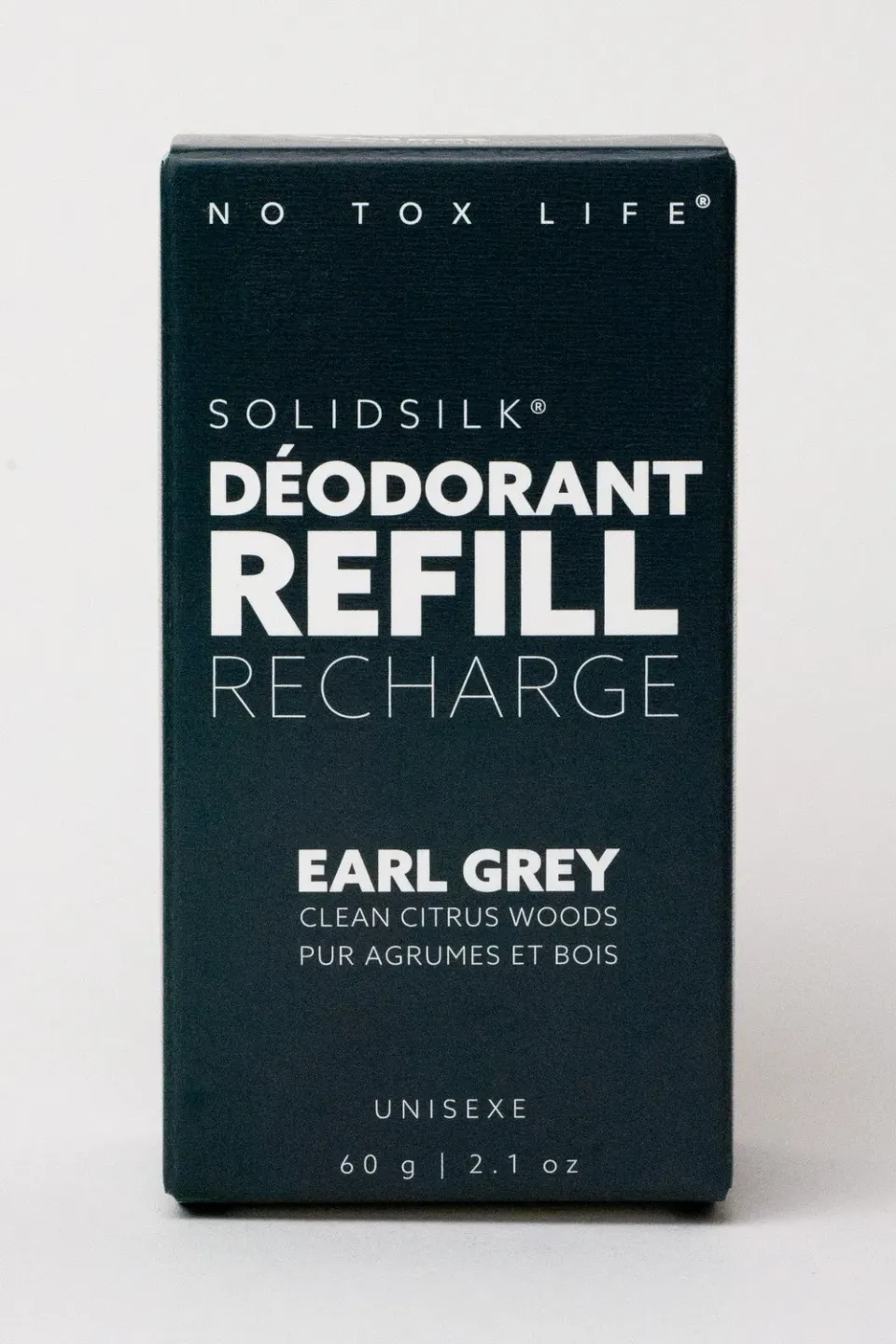 No Tox Life Solidsilk Earl Grey deodorant refill uden hylster