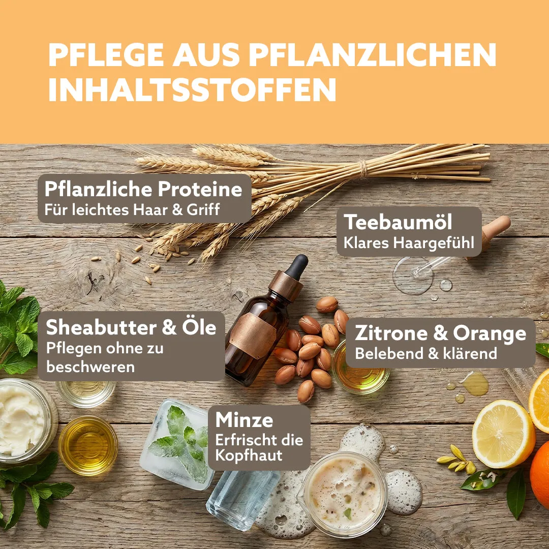 puremetics Anti-Fedt Shampoo-Fluff Zitrone Orange shampoo