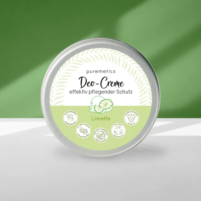 puremetics Deo-Creme Limette deocreme lime uden aluminium