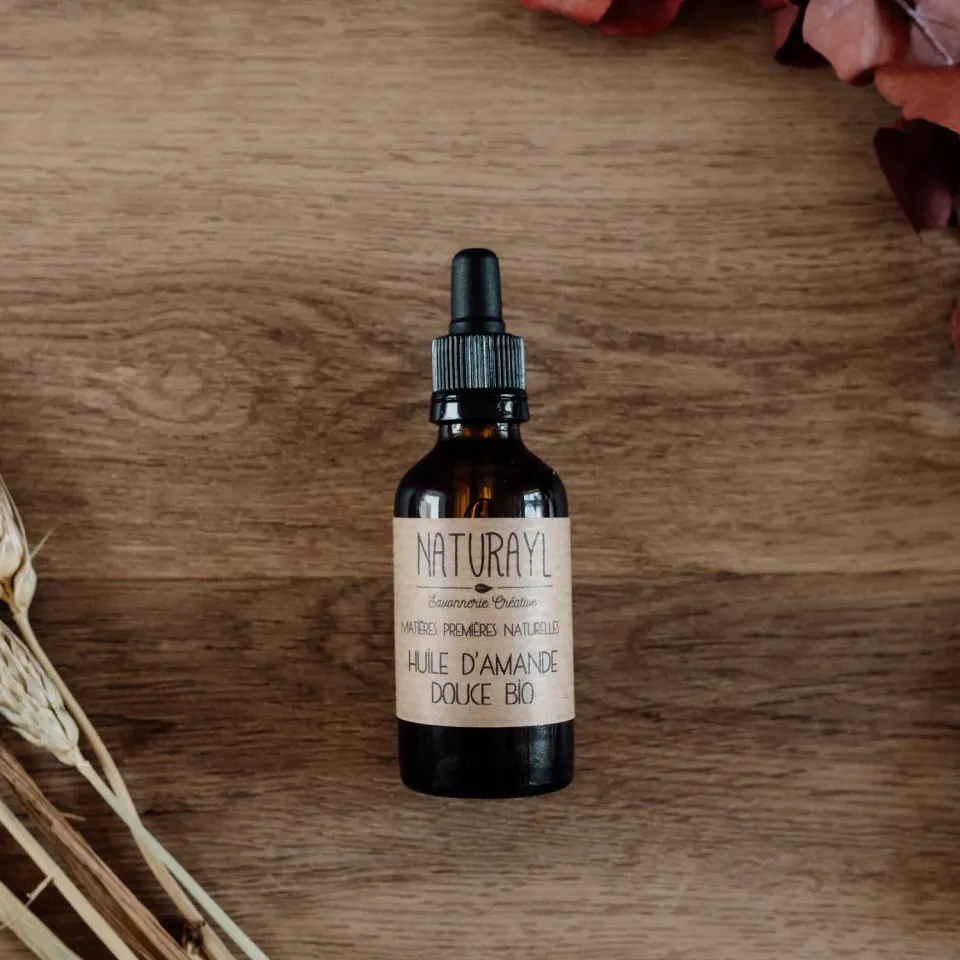 Naturayl Sød Mandelolie øko olie 50 ml pipette