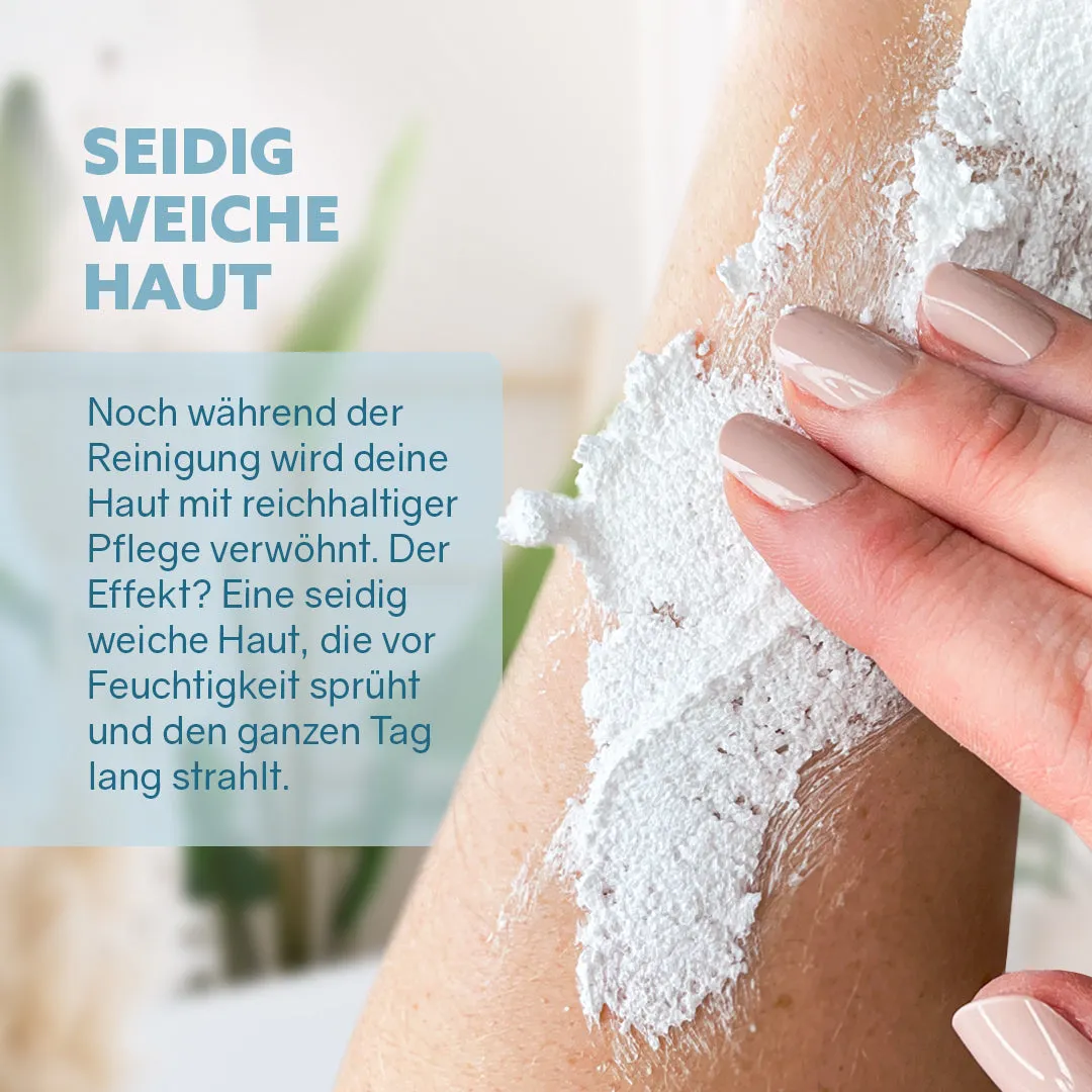 puremetics 3in1 Dusch-Fluff brusesæbe cotton glas frisk