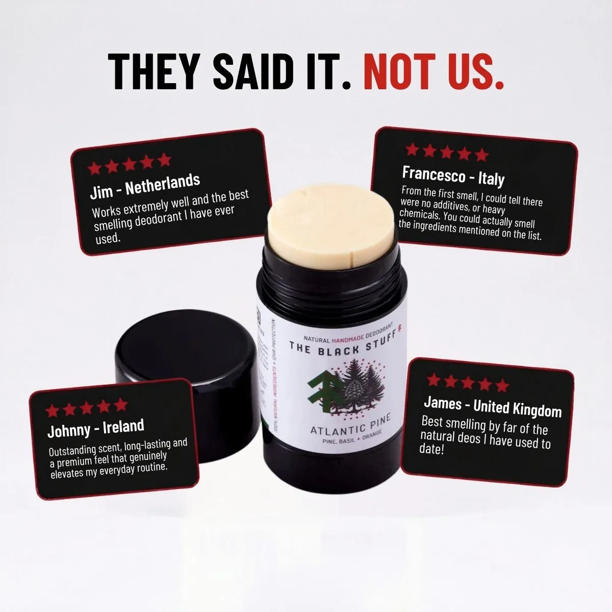 The Black Stuff Atlantic Pine deodorant fyrretræ