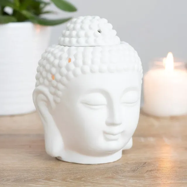 Naturayl Bouddha duftbrænder keramik til voks 13 cm