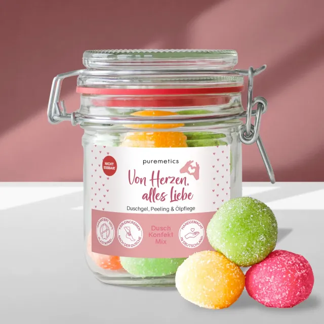 puremetics 3in1 Von Herzen alles Liebe brusekonfekt 10 stk