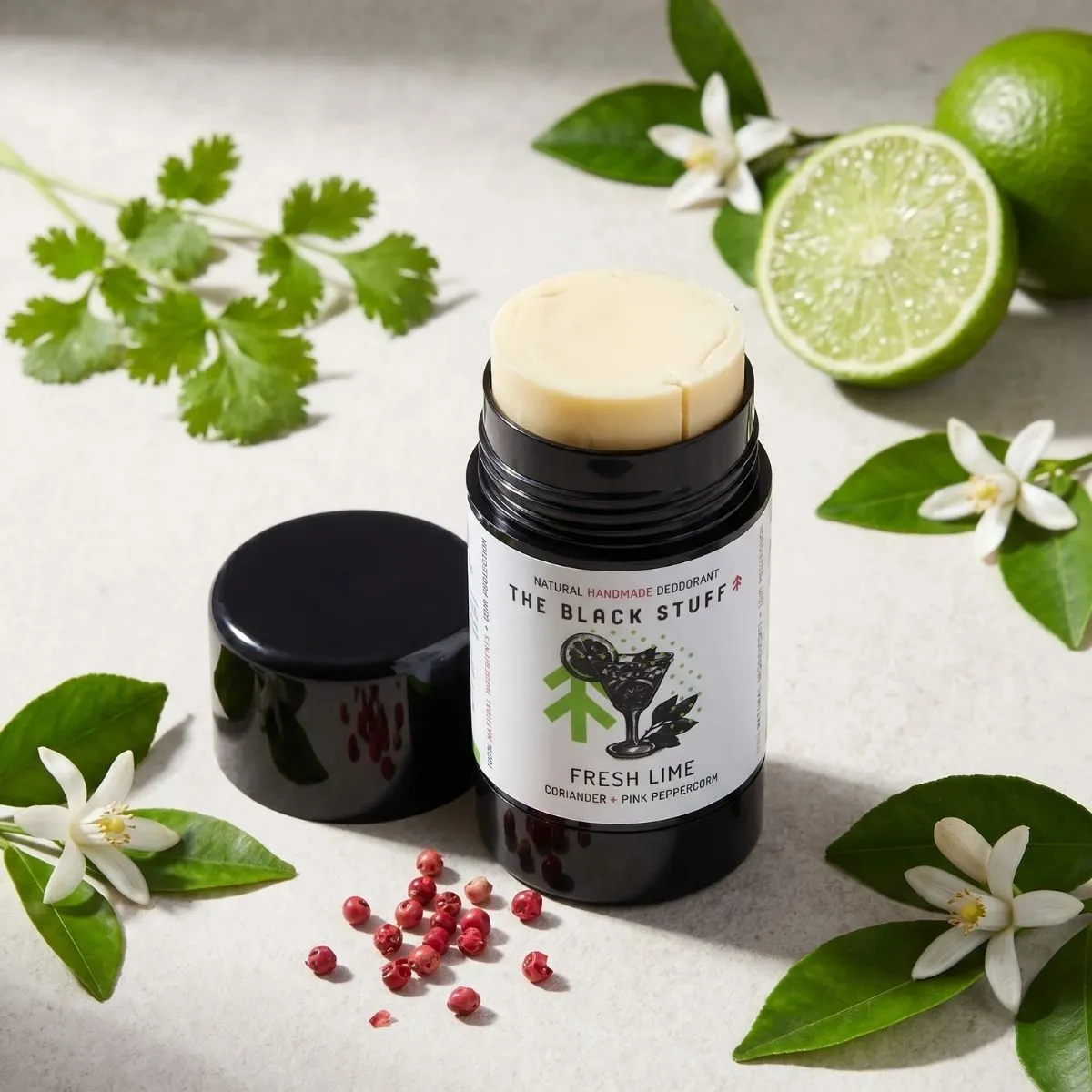 The Black Stuff Fresh Lime deodorant lime naturlig
