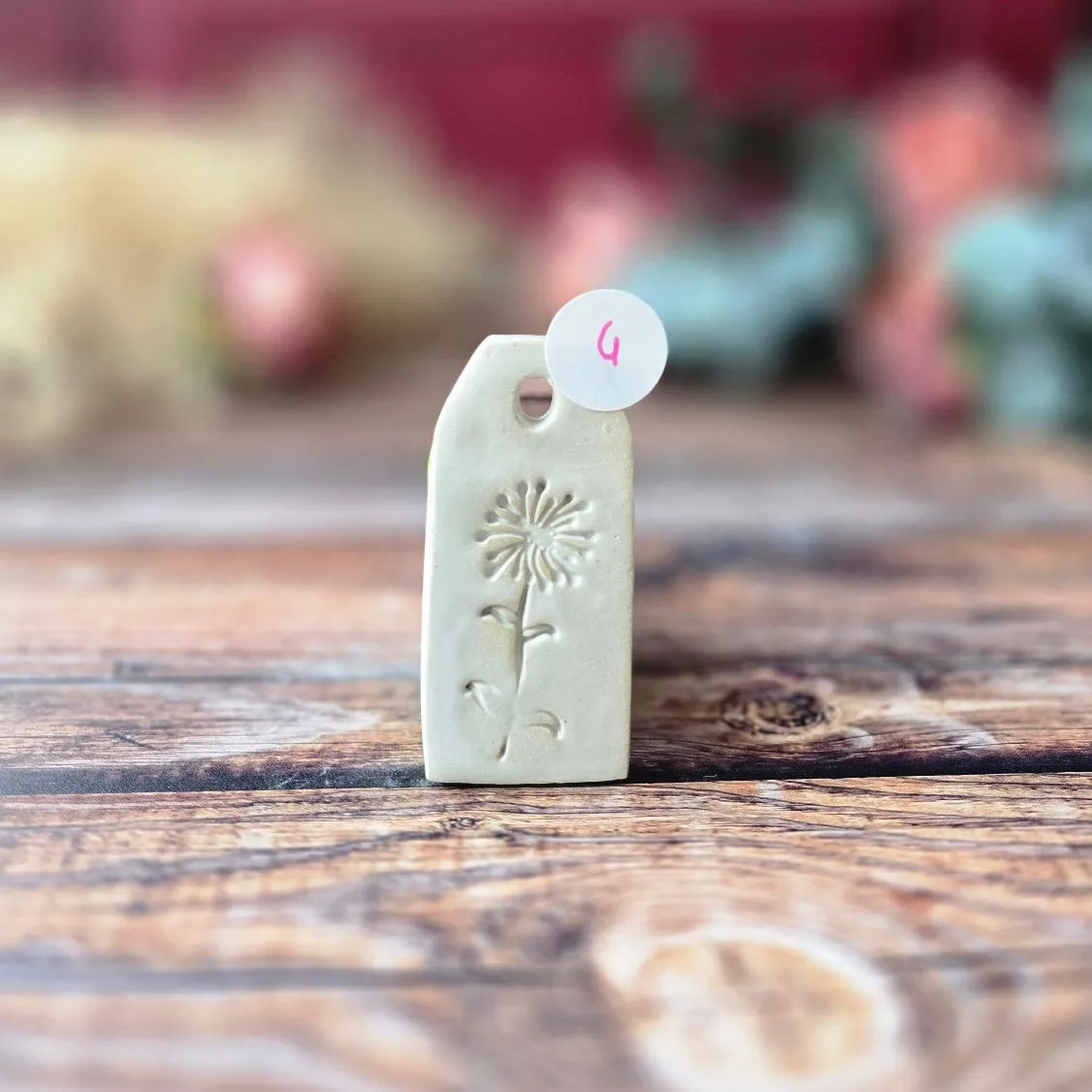 Naturayl Message Suspendu keramikskilt hvid 8,5x4 cm