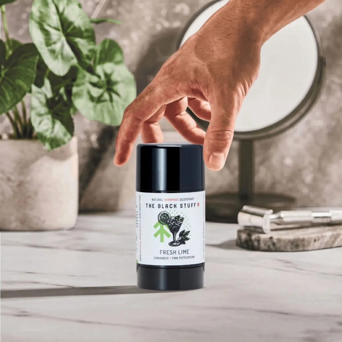 The Black Stuff Fresh Lime deodorant lime naturlig