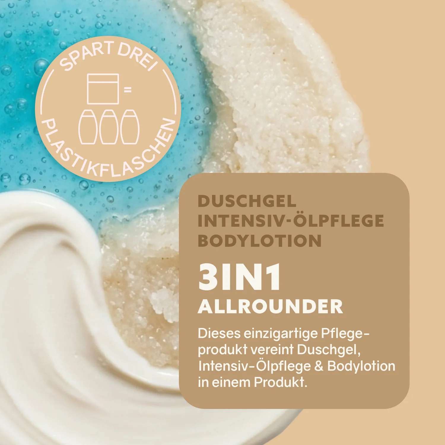 puremetics 3in1 Dusch-Fluff Shea Care brusefluff shea