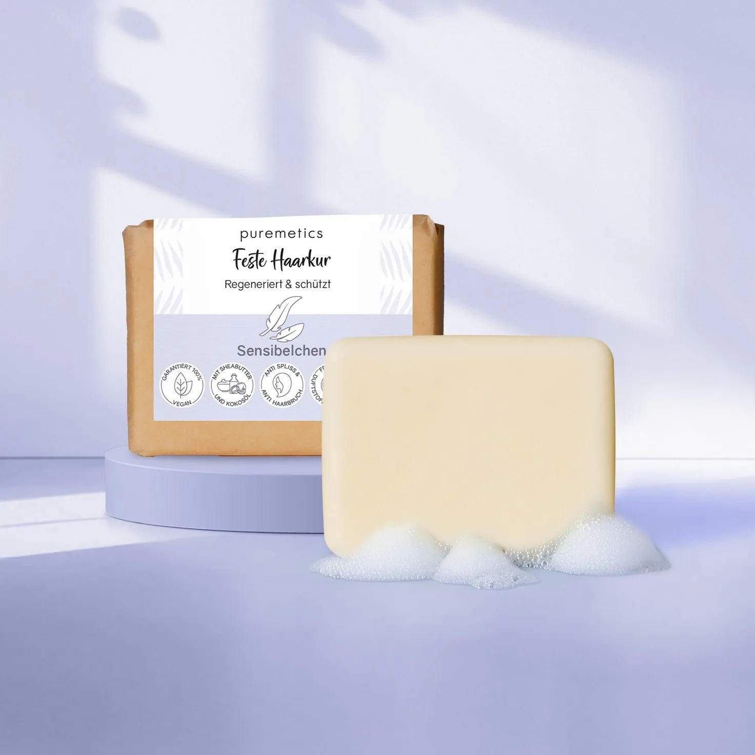 puremetics Sensibelchen hårkur fast balsam uden duft
