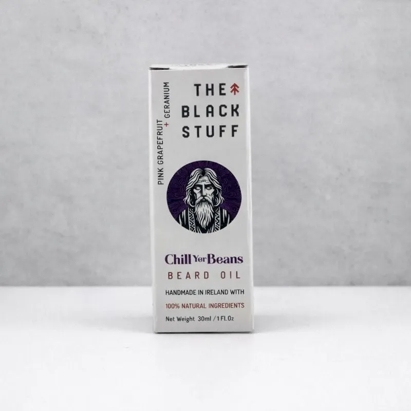 The Black Stuff Chill Yer Beans skægolie limited afslappende