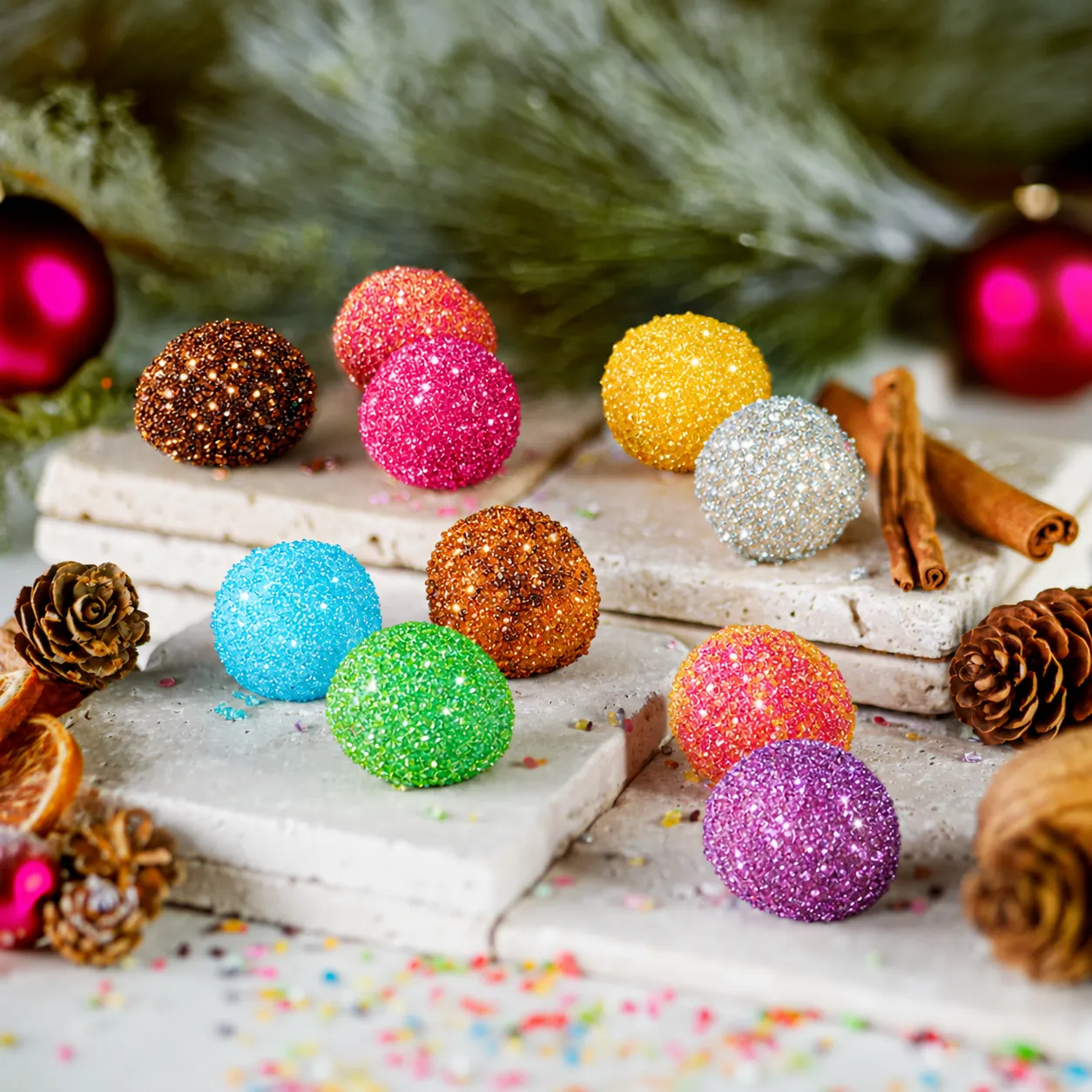 puremetics Weihnachtskugel brusekonfekt 10 stk jul