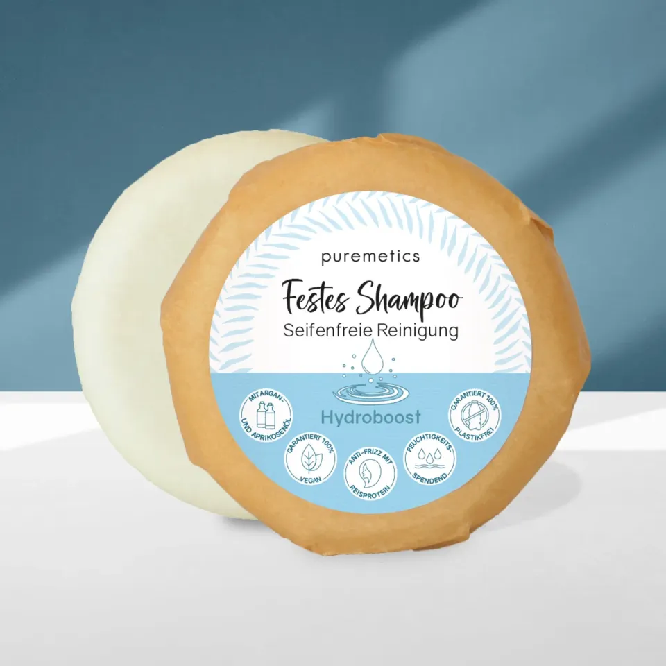 puremetics Hydroboost fast shampoo bar citrus 1 stk