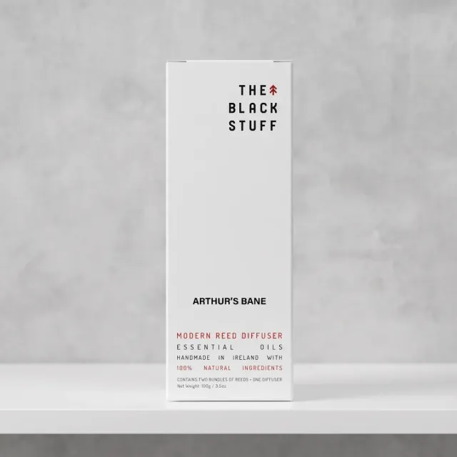The Black Stuff Arthur's Bane duftpinde sort glas stærk duft
