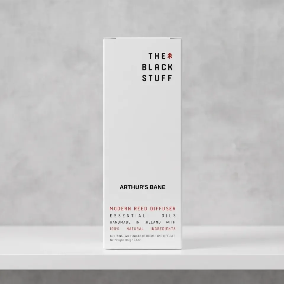 The Black Stuff Arthur's Bane duftpinde sort glas stærk duft